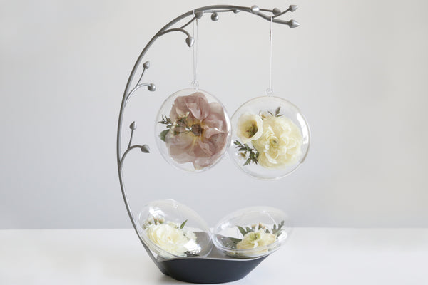 LOCAL PICKUP ONLY- Custom Floral Preservation Ornament, 4 Inches