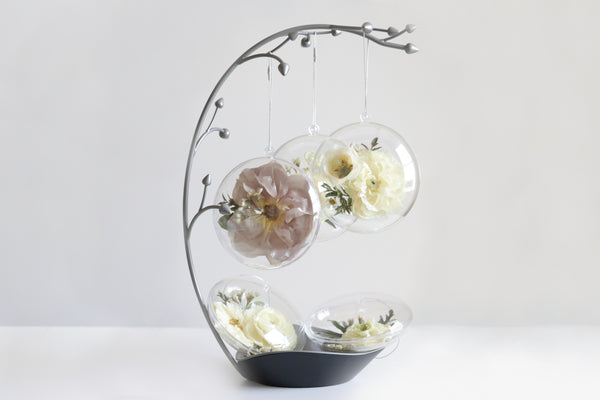 LOCAL PICKUP ONLY- Custom Floral Preservation Ornament, 4 Inches