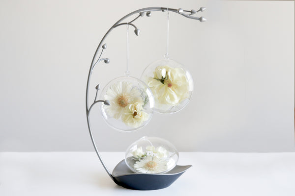 LOCAL PICKUP ONLY- Custom Floral Preservation Ornament, 4 Inches