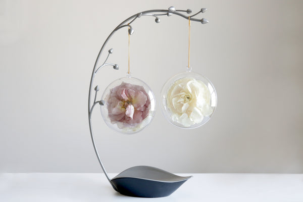 LOCAL PICKUP ONLY- Custom Floral Preservation Ornament, 4 Inches
