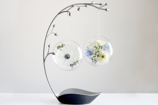 LOCAL PICKUP ONLY- Custom Floral Preservation Ornament, 4 Inches