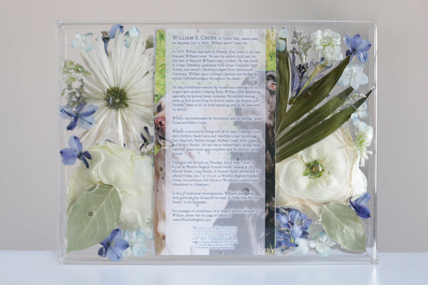 LOCAL PICKUP ONLY- Custom Floral Preservation Box 9x12