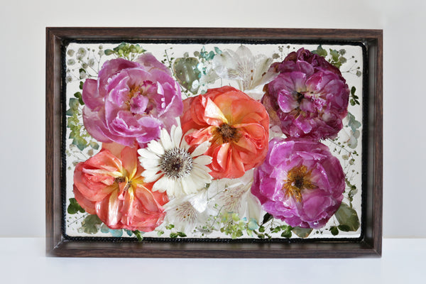 LOCAL PICKUP ONLY- Custom Framed Floral Preservation Box 8x12