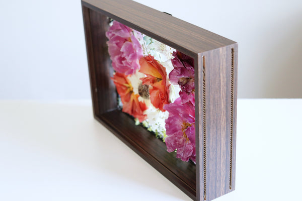 LOCAL PICKUP ONLY- Custom Framed Floral Preservation Box 8x12