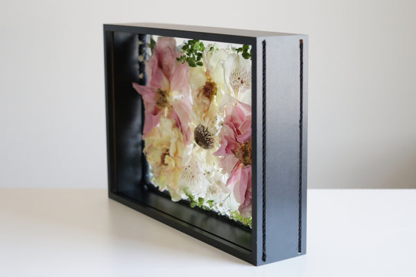 LOCAL PICKUP ONLY- Custom Framed Floral Preservation Box 8x12
