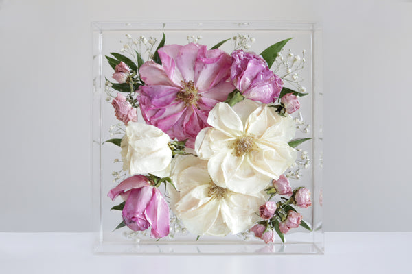 LOCAL PICKUP ONLY- Custom Floral Preservation Box 8x8