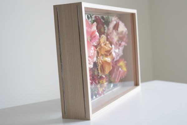 LOCAL PICKUP ONLY- Custom Framed Floral Preservation Box 8x12
