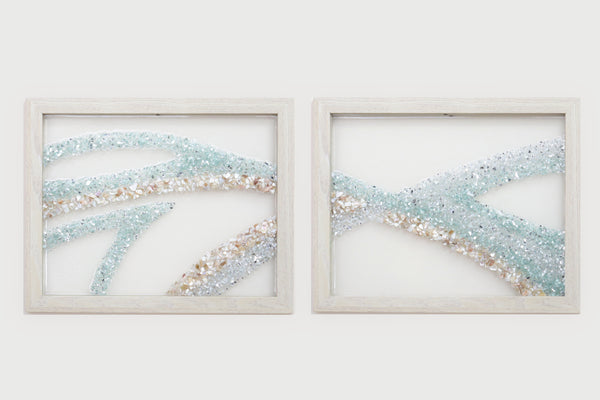 Coordinating Abstract Resin Art Combo, Each 12.5x15.5