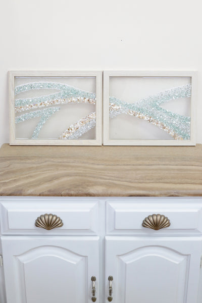 Coordinating Abstract Resin Art Combo, Each 12.5x15.5