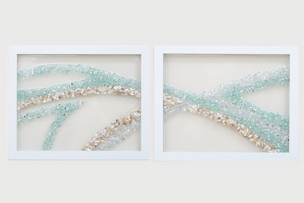Coordinating Abstract Resin Art Combo, Each 12.5x15.5