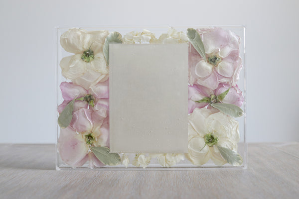 LOCAL PICKUP ONLY- Custom Floral Preservation Box 9x12 (With Wedding Invite)