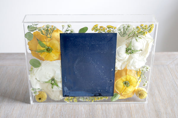 LOCAL PICKUP ONLY- Custom Floral Preservation Box 9x12 (With Wedding Invite)