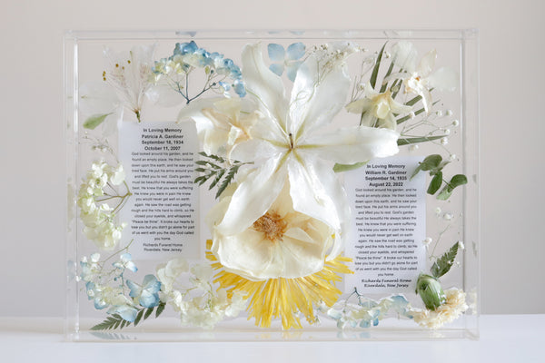 LOCAL PICKUP ONLY- Custom Floral Preservation Box 9x12