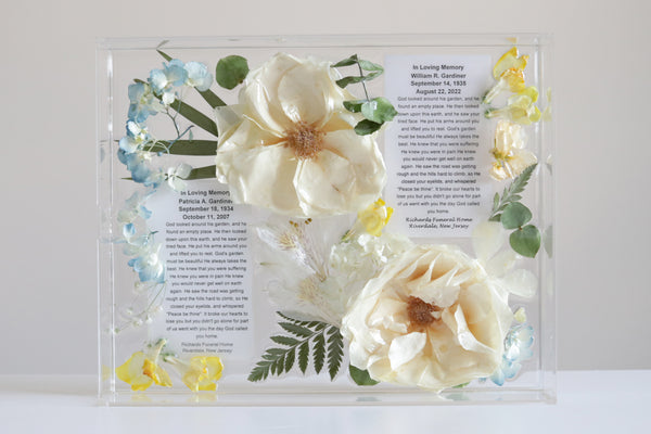 LOCAL PICKUP ONLY- Custom Floral Preservation Box 8x10