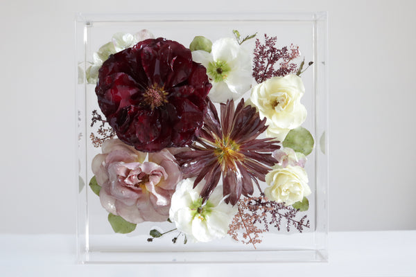 LOCAL PICKUP ONLY- Custom Floral Preservation Box 8x8