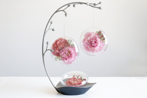 LOCAL PICKUP ONLY- Custom Floral Preservation Ornament, 4 Inches
