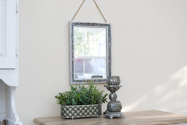 Sea Glass Coastal Farmhouse Mirror, 12x16
