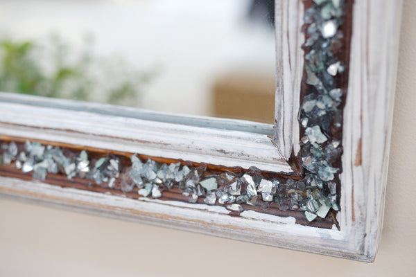 Sea Glass Coastal Farmhouse Mirror, 12x16