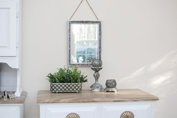 Sea Glass Coastal Farmhouse Mirror, 12x16