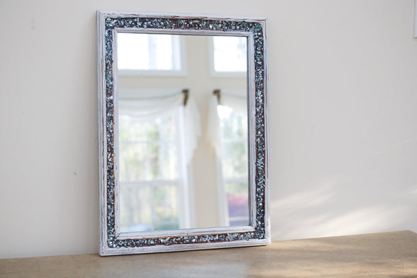 Sea Glass Coastal Farmhouse Mirror, 12x16