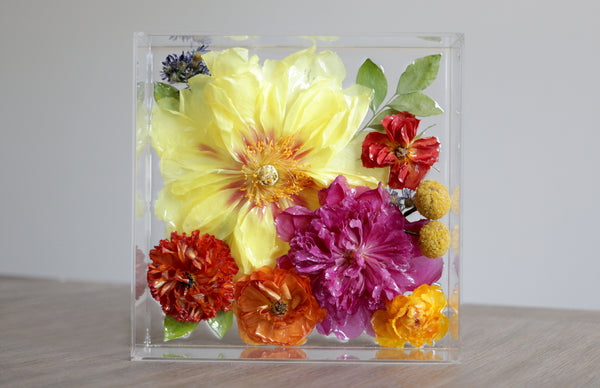 LOCAL PICKUP ONLY- Custom Floral Preservation Box 8x8