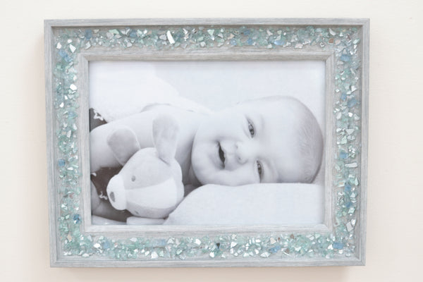 Sea Glass Picture Frame, 4x6, 5x7, or 8x10