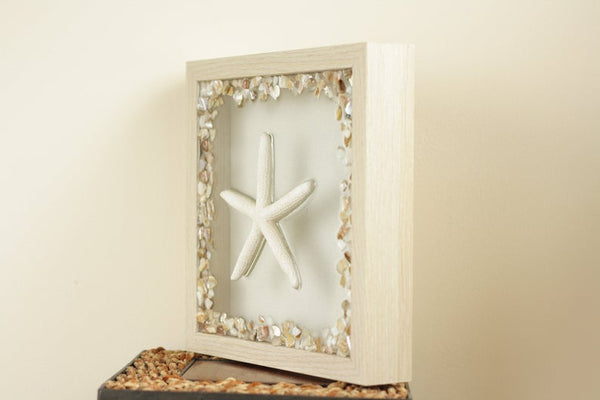 Starfish and Shells Resin Art, 10x10