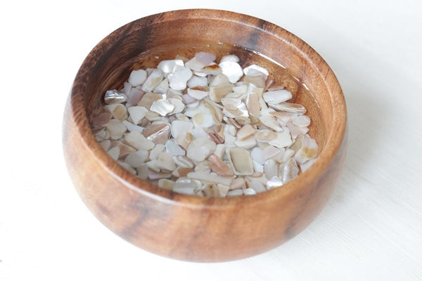 Wooden Ring Dish- Shells