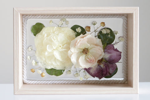 LOCAL PICKUP ONLY- Custom Framed Floral Preservation Box 4x6