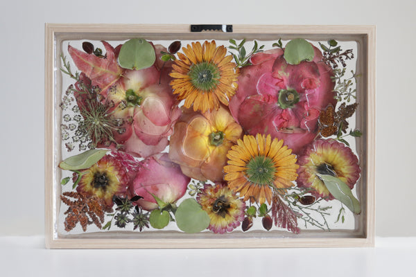 LOCAL PICKUP ONLY- Custom Framed Floral Preservation Box 8x12