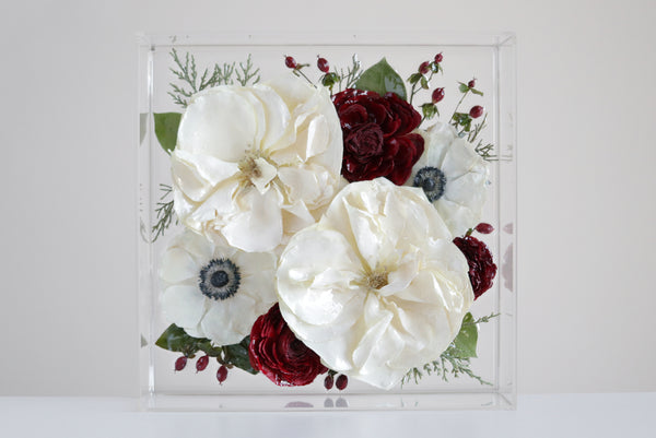 LOCAL PICKUP ONLY- Custom Floral Preservation Box 8x8