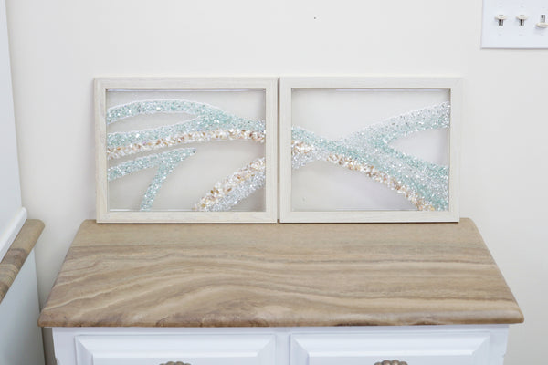 Coordinating Abstract Resin Art Combo, Each 12.5x15.5