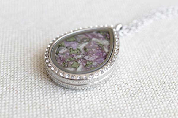 LOCAL PICKUP ONLY- Custom Floral Preservation Pendant Necklace