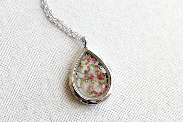 LOCAL PICKUP ONLY- Custom Floral Preservation Pendant Necklace