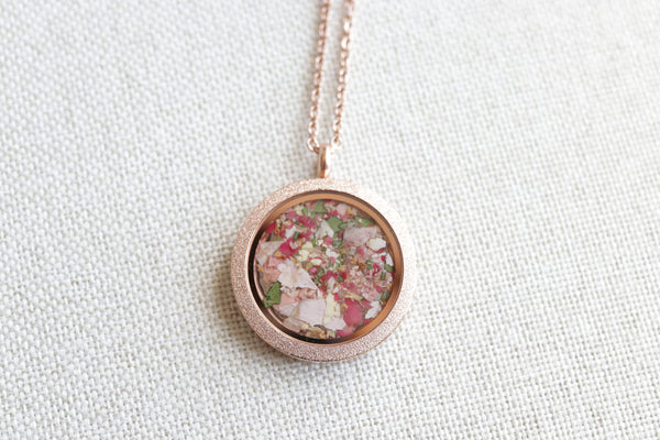 LOCAL PICKUP ONLY- Custom Floral Preservation Pendant Necklace