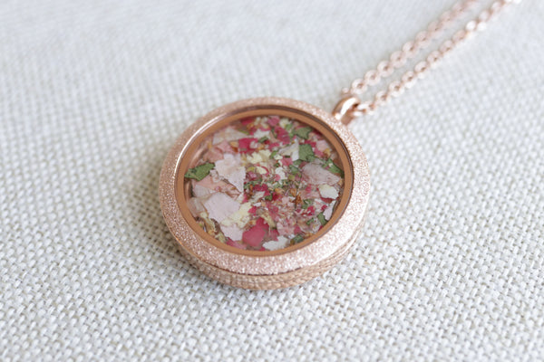 LOCAL PICKUP ONLY- Custom Floral Preservation Pendant Necklace