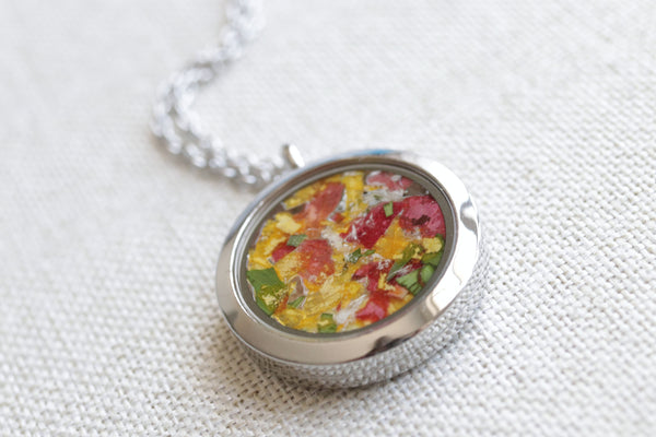 LOCAL PICKUP ONLY- Custom Floral Preservation Pendant Necklace