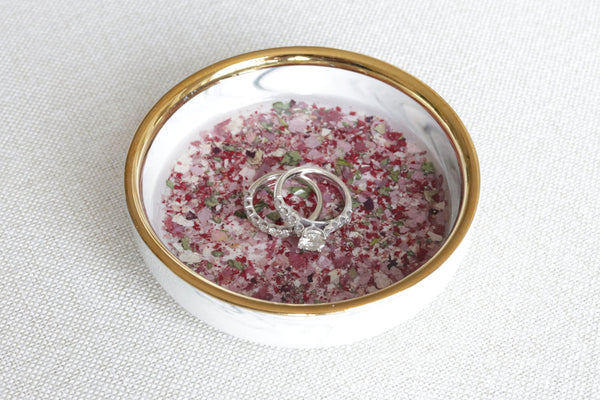 LOCAL PICKUP ONLY- Custom Floral Preservation Ring Dish