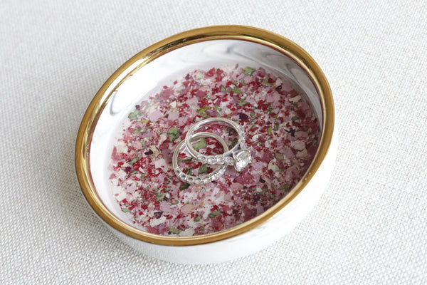 LOCAL PICKUP ONLY- Custom Floral Preservation Ring Dish