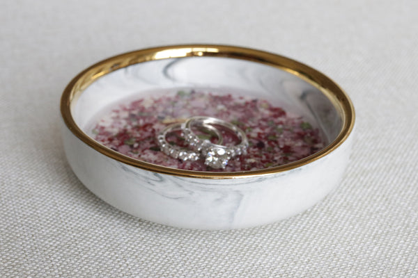 LOCAL PICKUP ONLY- Custom Floral Preservation Ring Dish
