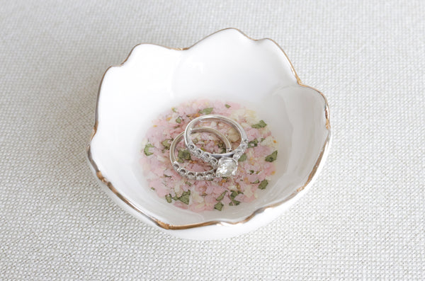 LOCAL PICKUP ONLY- Custom Floral Preservation Ring Dish