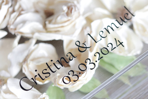 LOCAL PICKUP ONLY- Vinyl Decal Add-On Option (Custom Floral Preservation Box)