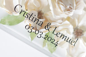 LOCAL PICKUP ONLY- Vinyl Decal Add-On Option (Custom Floral Preservation Box)