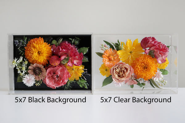 LOCAL PICKUP ONLY- Custom Floral Preservation Box 8x8