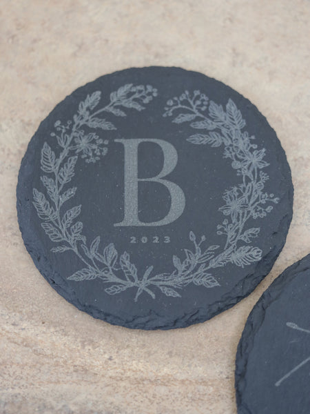 Custom Engraved Slate Coasters