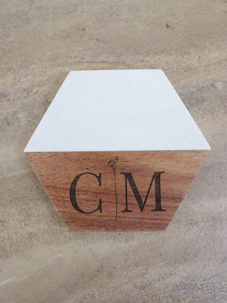 Custom Engraved Hexagon Coasters