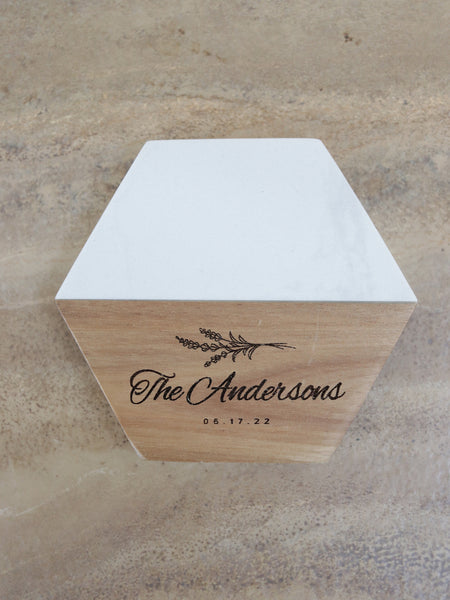 Custom Engraved Hexagon Coasters