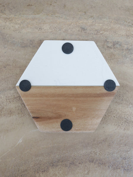 Custom Engraved Hexagon Coasters