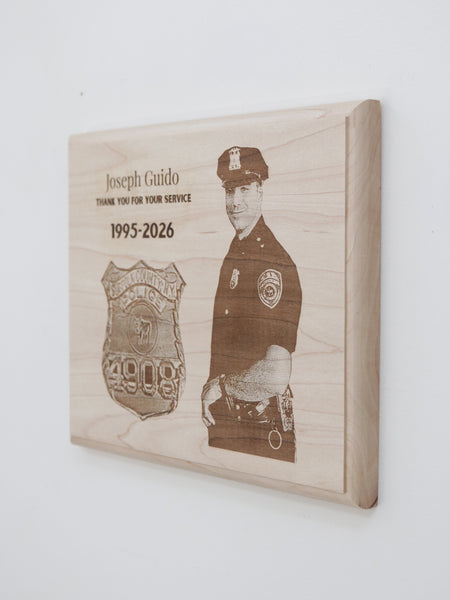 Custom Engraved Police Plaque