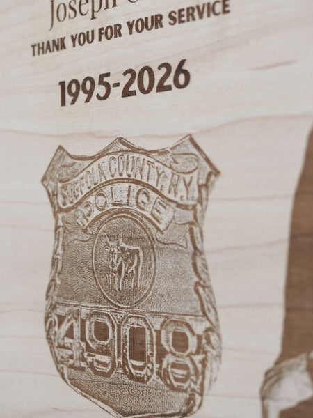 Custom Engraved Police Plaque